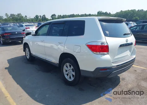 2013 Toyota Highlander Plus z USA, uszkodzony, nr VIN 5TDZA3EH1DS037825